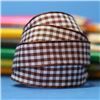 Order 15mm Gingham Ribbon - Brown