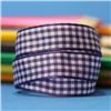 Order 15mm Gingham Ribbon - Liberty/White