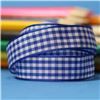 Order 15mm Gingham Ribbon - Royal