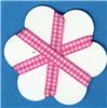 Order  5mm Gingham Ribbon - Hot Rose/White