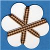 Order  5mm Gingham Ribbon - Tan/Sepia