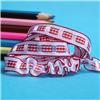 Order 12mm Gingham Ruffle Ribbon - Red