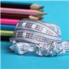 Order 12mm Gingham Ruffle Ribbon - Ecru