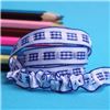 Order 12mm Gingham Ruffle Ribbon - Royal