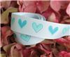 Order  16mm Single Heart Ribbon - Blue Vapour