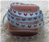 Order  10mm Single Heart Ribbon - Light Blue