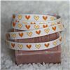 Order  10mm Single Heart Ribbon - Candlelight