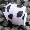 Order  Monochrome Ribbons - 25mm Cow Print Grosgrain