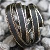 Order  Monochrome Ribbons - 7mm Silver Edge Black Satin