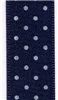 Order  15mm Micro Dot Ribbon - Navy