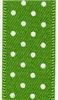 Order  15mm Polka Dot Ribbon - Lime