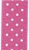 Order  15mm Polka Dot Ribbon - Hot Pink