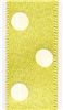 Order  15mm Polka Dot Ribbon -Lemon