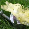 Order Organza Swiss Dot Ribbon - Lemon/White