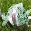 Order Organza Swiss Dot Ribbon - Mint/Black