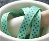 Order  Grosgrain Ribbon - Swiss Dot Pastel Green/Teal