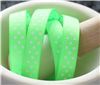 Order Grosgrain Ribbon - Swiss Dot Acid Green/White