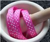 Order  Grosgrain Ribbon - Swiss Dot Garden Rose White