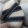 Order  Saddle Stitch Ribbon - Black/White