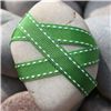 Order  Saddle Stitch Ribbon - Lime/White