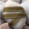Order  Saddle Stitch Ribbon - Moss/White