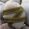 Order Saddle Stitch Ribbon - Moss/Yellow