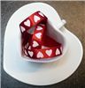 Order  Valentine Ribbon - Printed White Hearts