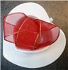 Order  Valentine Ribbon - 23mm Gold Edge Sheer Ribbon