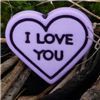 Order  Buttons - I Love You Heart - Lilac