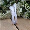 Order  Wedding Ribbon - Narrow White/Silver