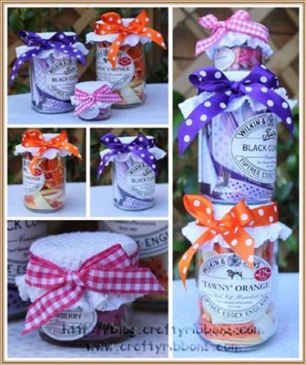 jam pot ribbons