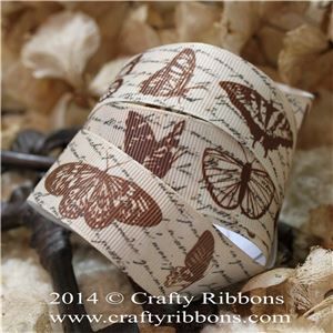 Vintage Butterflies Ribbon - Butterflies