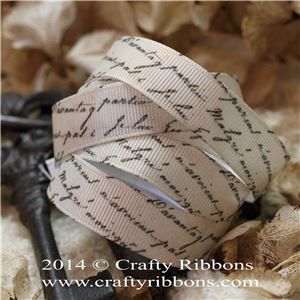 Vintage Butterflies Ribbon - Script