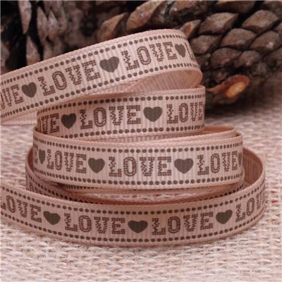 Valentine Ribbon -10mm Love