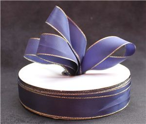 Bargain Roll - Goldedge Taffeta Navy