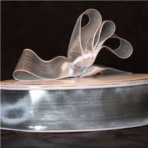 Silver Ribbon - 40mm Mettalic