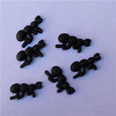 Novelty Button - Micro Black Ants 