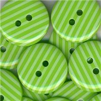 Stripe Button - Lime