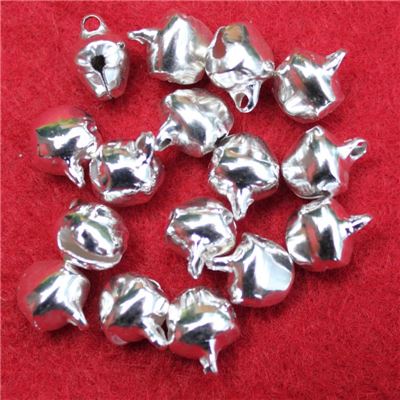 Christmas Button - Bell Small Silver
