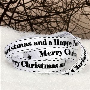Snowmen Ribbon - Merry Christmas