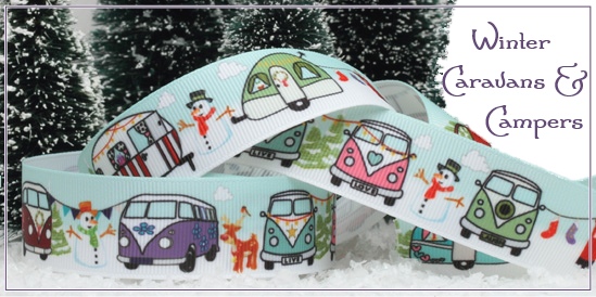 winter caravans and camper ribbon