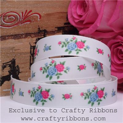 Patchwork Rose Ribbon - Flowers