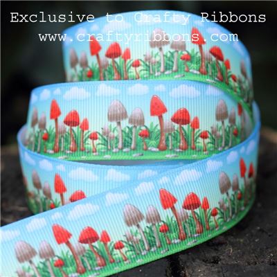 Spring Ribbons - Mushrooms