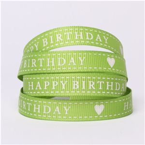 Happy Birthday Ribbon - Apple