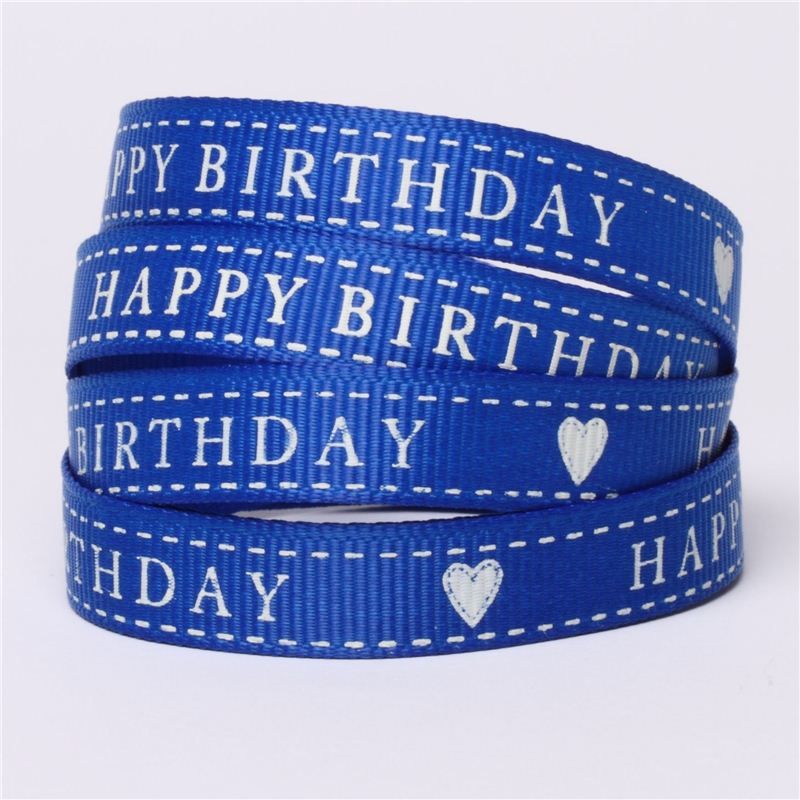 Happy Birthday Ribbon Royal