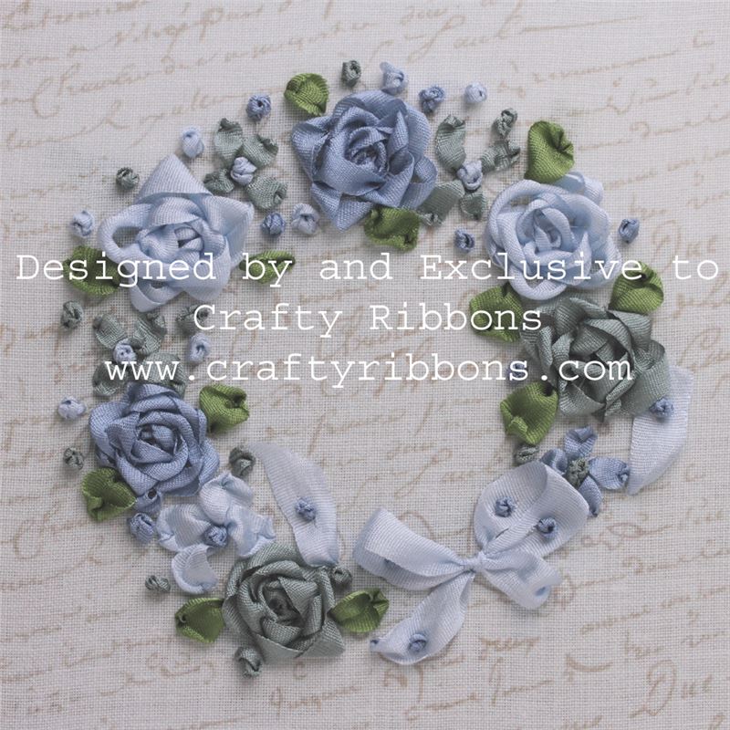 Silk Ribbon Embroidery Kit Flower Posy