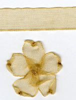 10mm Sheer Ribbon -  Honey Gold