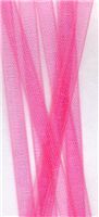 3mm Sheer Ribbon - Hot Pink