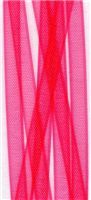 3mm Sheer Ribbon - Shocking Pink