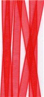 3mm Sheer Ribbon - Poppy Red